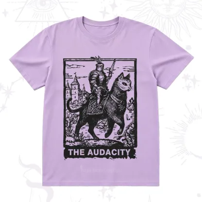 Purplehecate The Audacity Knight Cat T-Shirt
