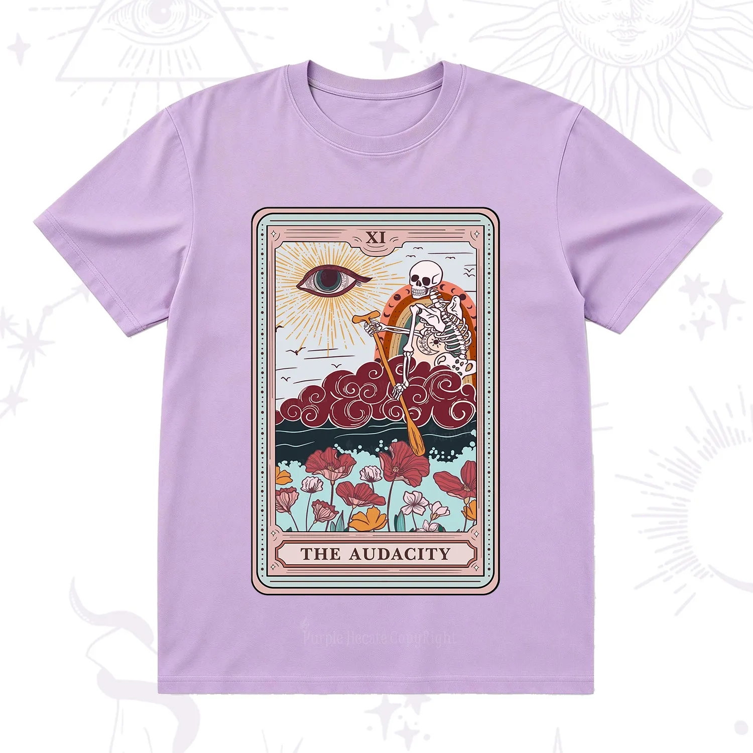Purplehecate The Audacity Tarot Card T-Shirt