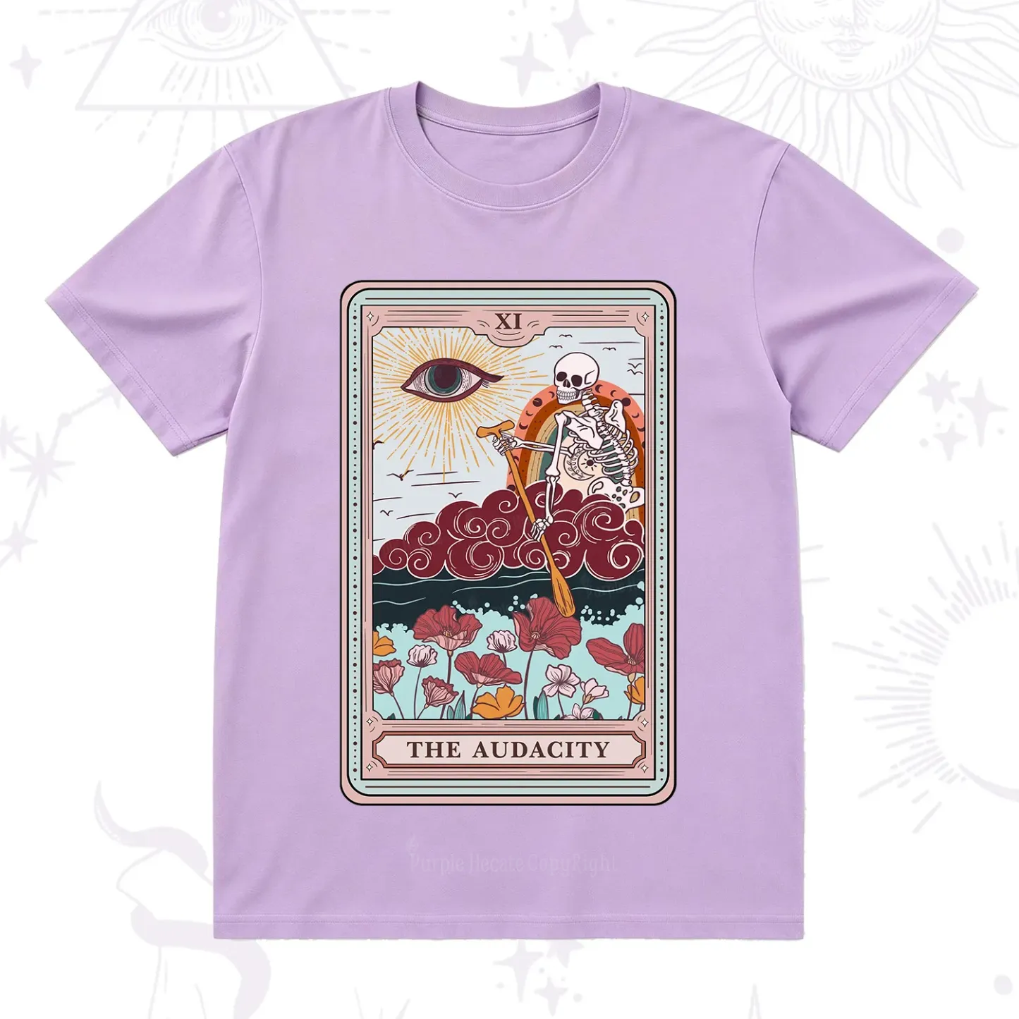 Purplehecate The Audacity Tarot Card T-Shirt