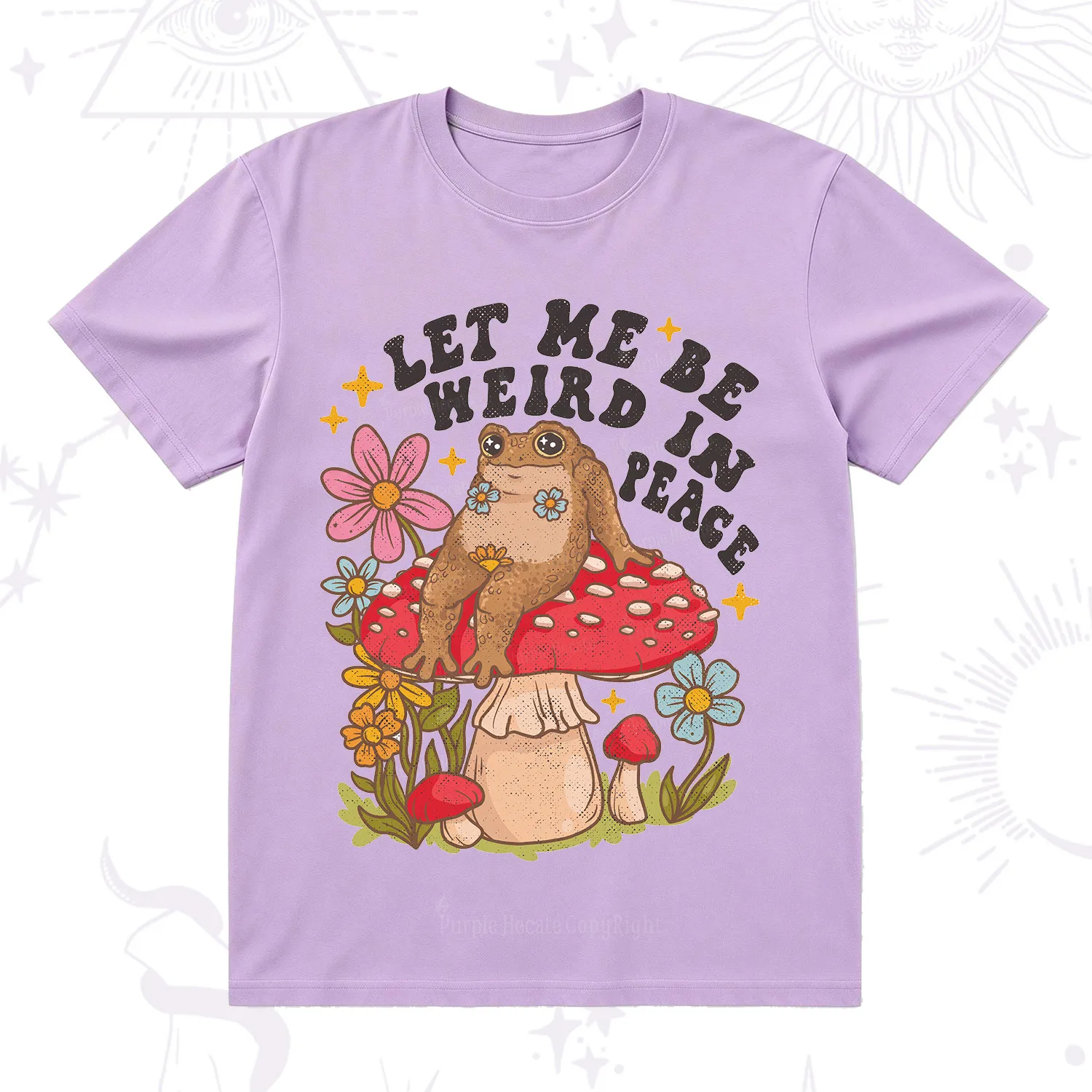 Purplehecate Let Me Be Weird In Peace Toad T-Shirt