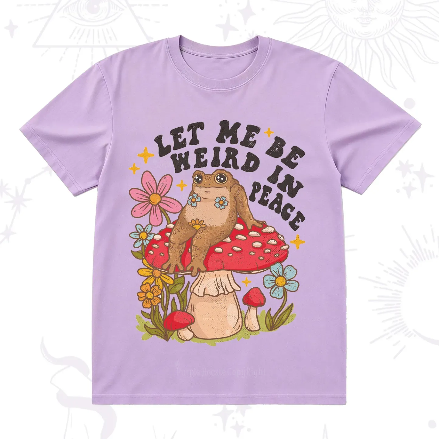 Purplehecate Let Me Be Weird In Peace Toad T-Shirt