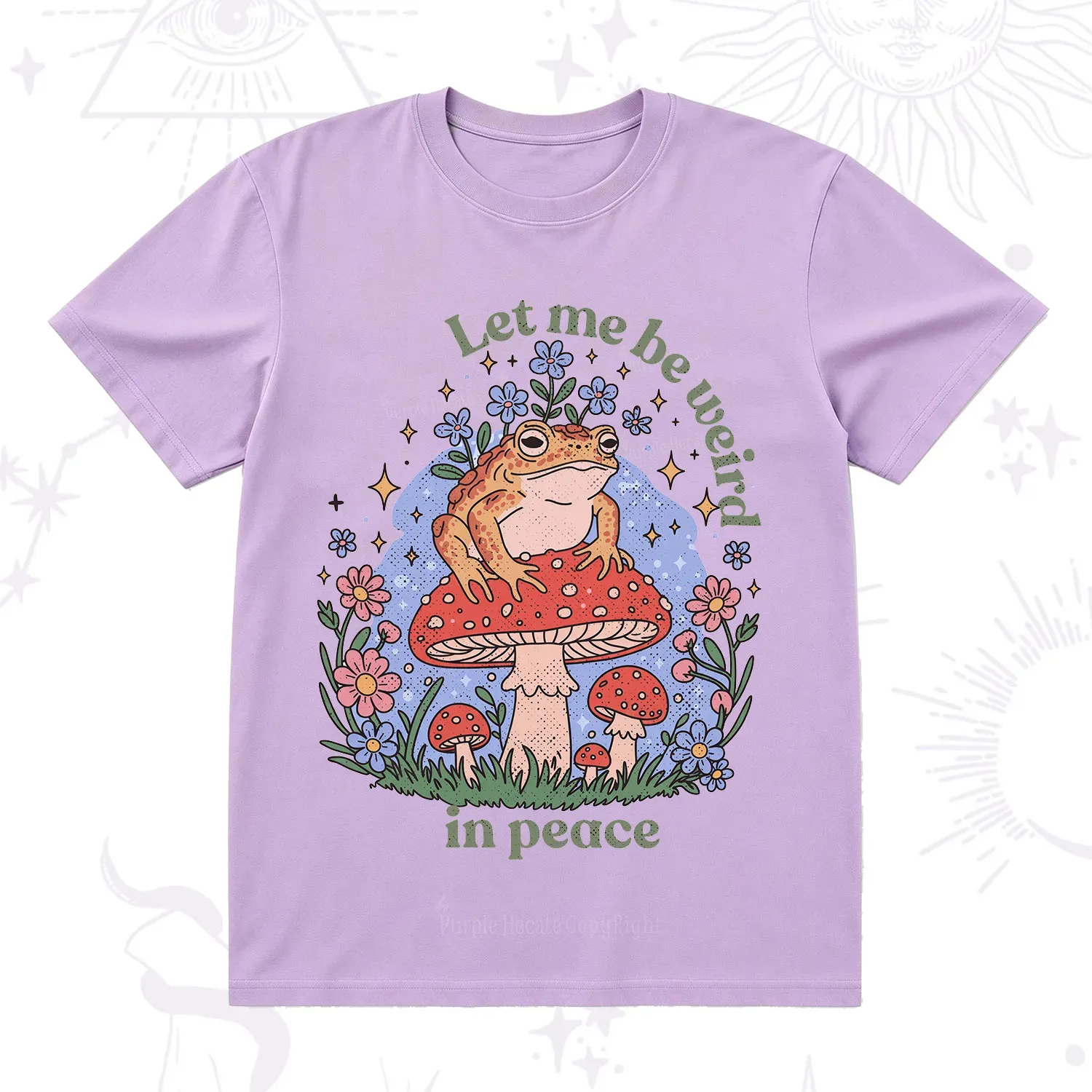 Purplehecate Let Me Be Weird In Peace Frog T-Shirt