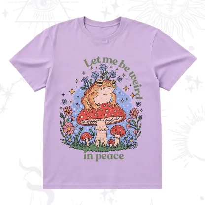 Purplehecate Let Me Be Weird In Peace Frog T-Shirt
