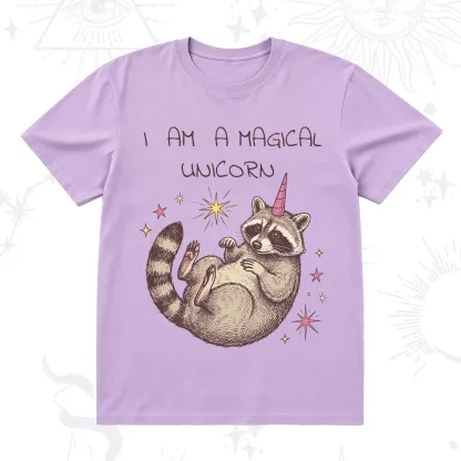 Purplehecate I Am A Magical Unicorn Raccoon T-Shirt