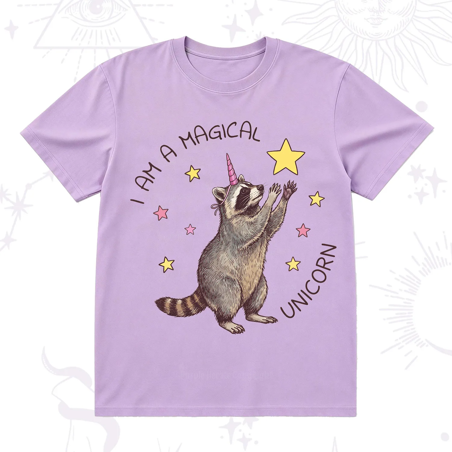 Purplehecate I Am A Magical Unicorn Raccoon T-Shirt