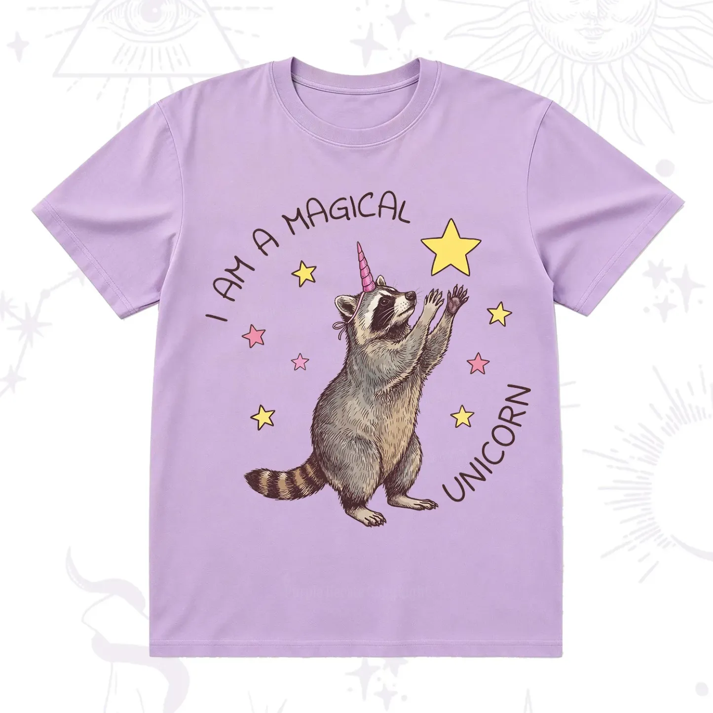 Purplehecate I Am A Magical Unicorn Raccoon T-Shirt