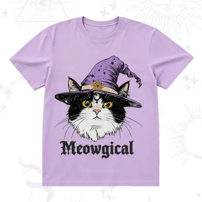 Purplehecate Meowgical Witch Cat T-Shirt