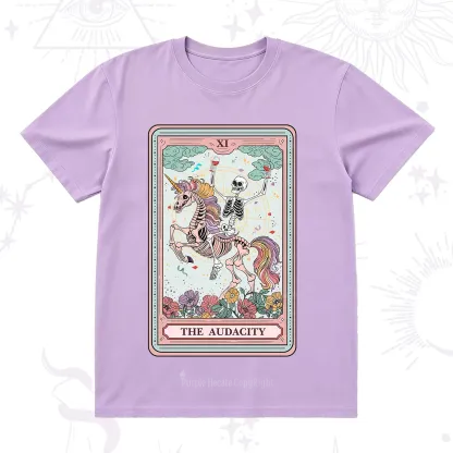 Purplehecate The Funny Skeleton Audacity Tarot T-Shirt