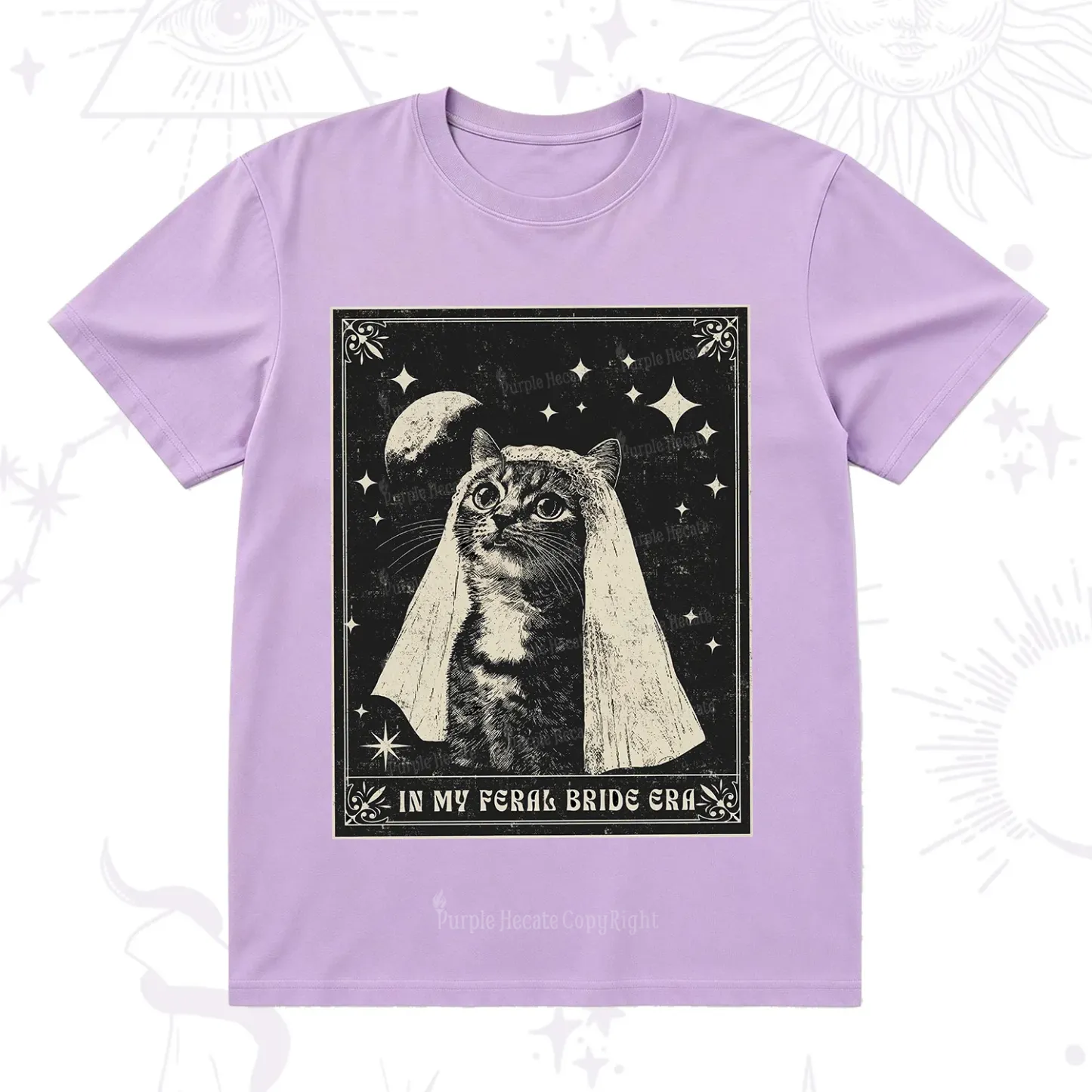 Purplehecate Cat In My Feral Bride Era Bachelorette T-Shirt