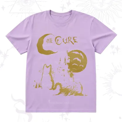 Purplehecate Goth Moon Cat Post-Punk T-Shirt