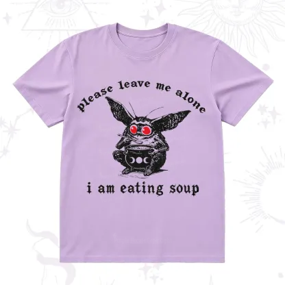 Purplehecate Mothman Eating Soup T-Shirt