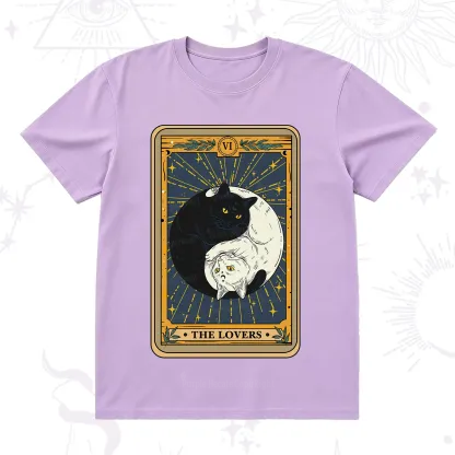 Purplehecate The Lovers Cat Tarot T-Shirt