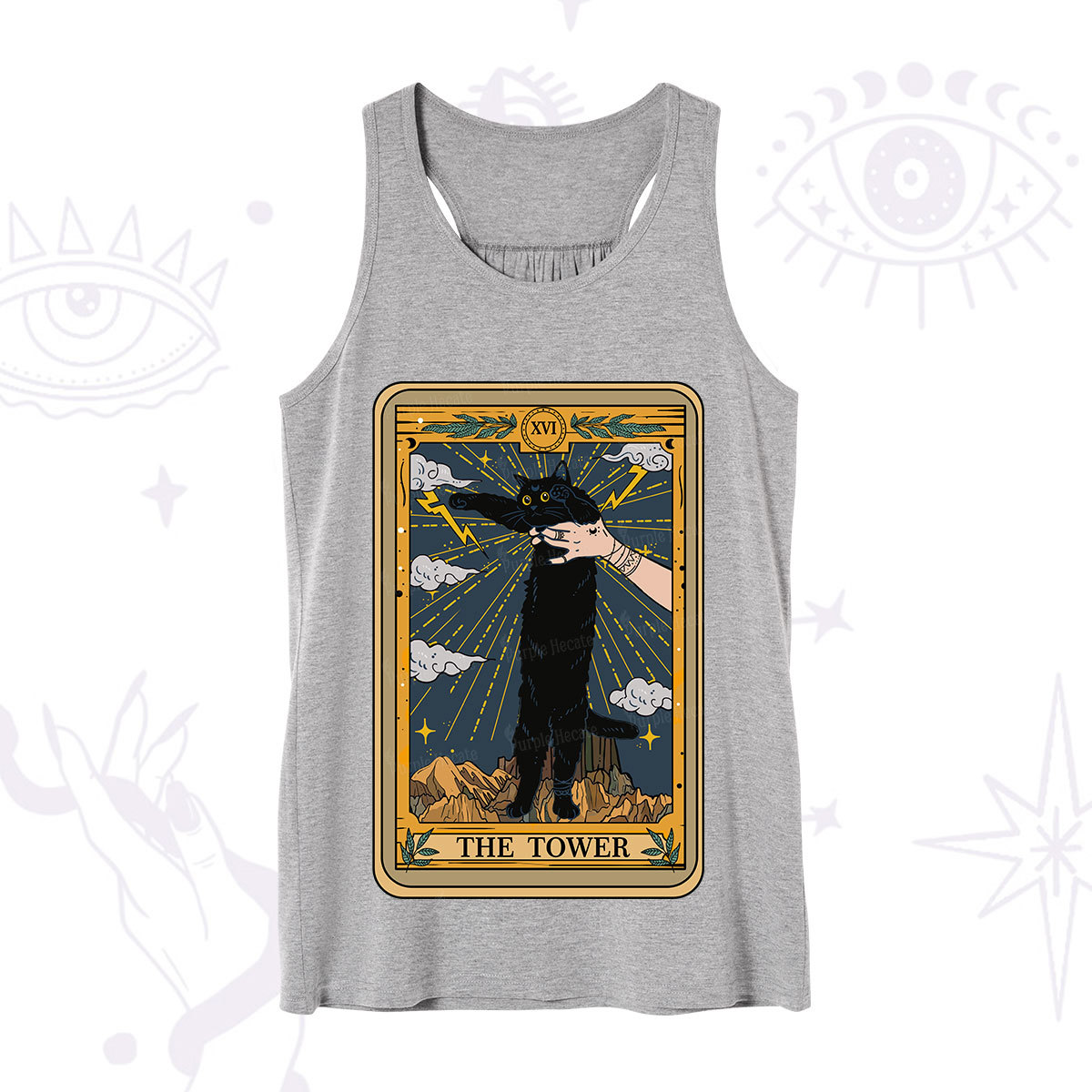 Purplehecate The Tower Cats Tarot Tank