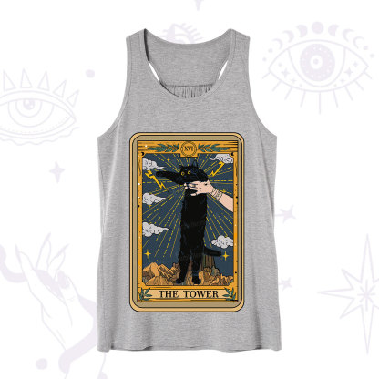 Purplehecate The Tower Cats Tarot Tank