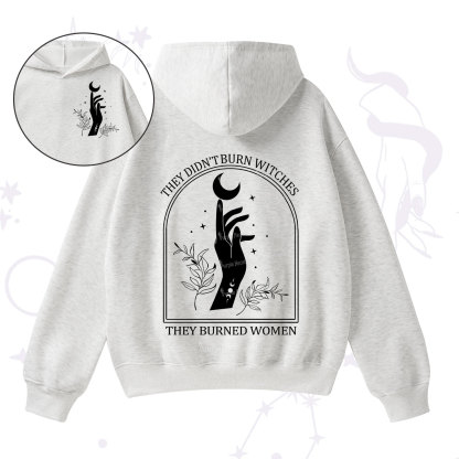 Purplehecate They Didn't Burn Witches They Burned Women Fleece Hoodie Suit