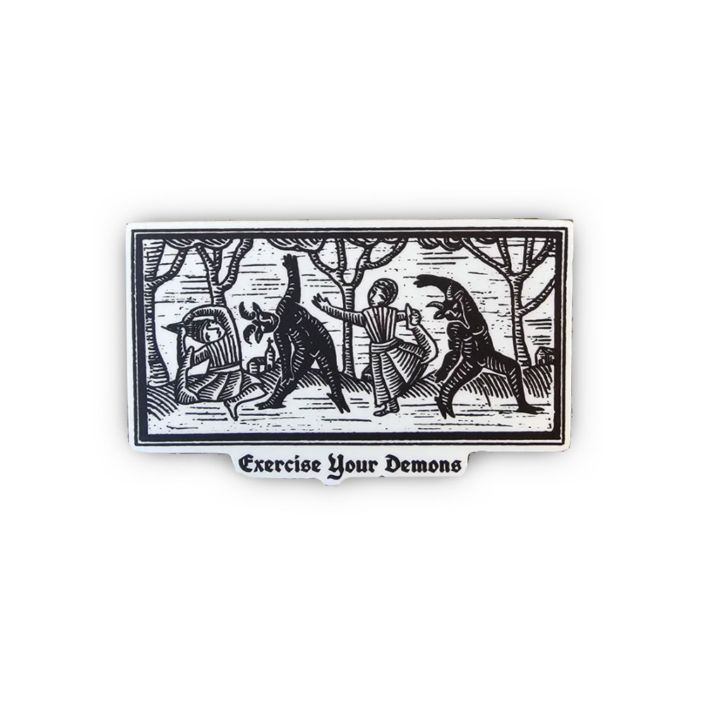 Purplehecate Exercise Your Demons Sticker