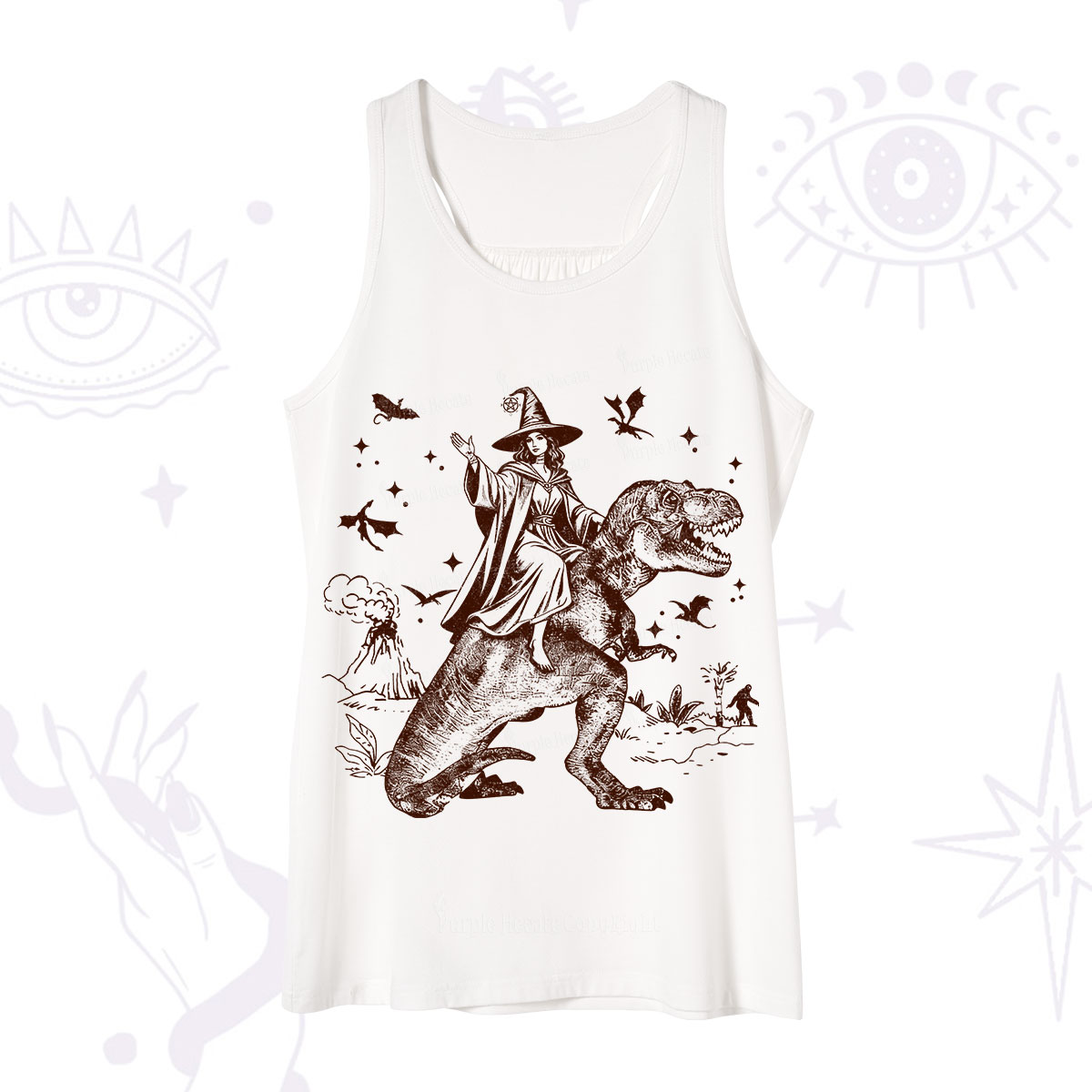 Purplehecate Witch Riding Dino Tank