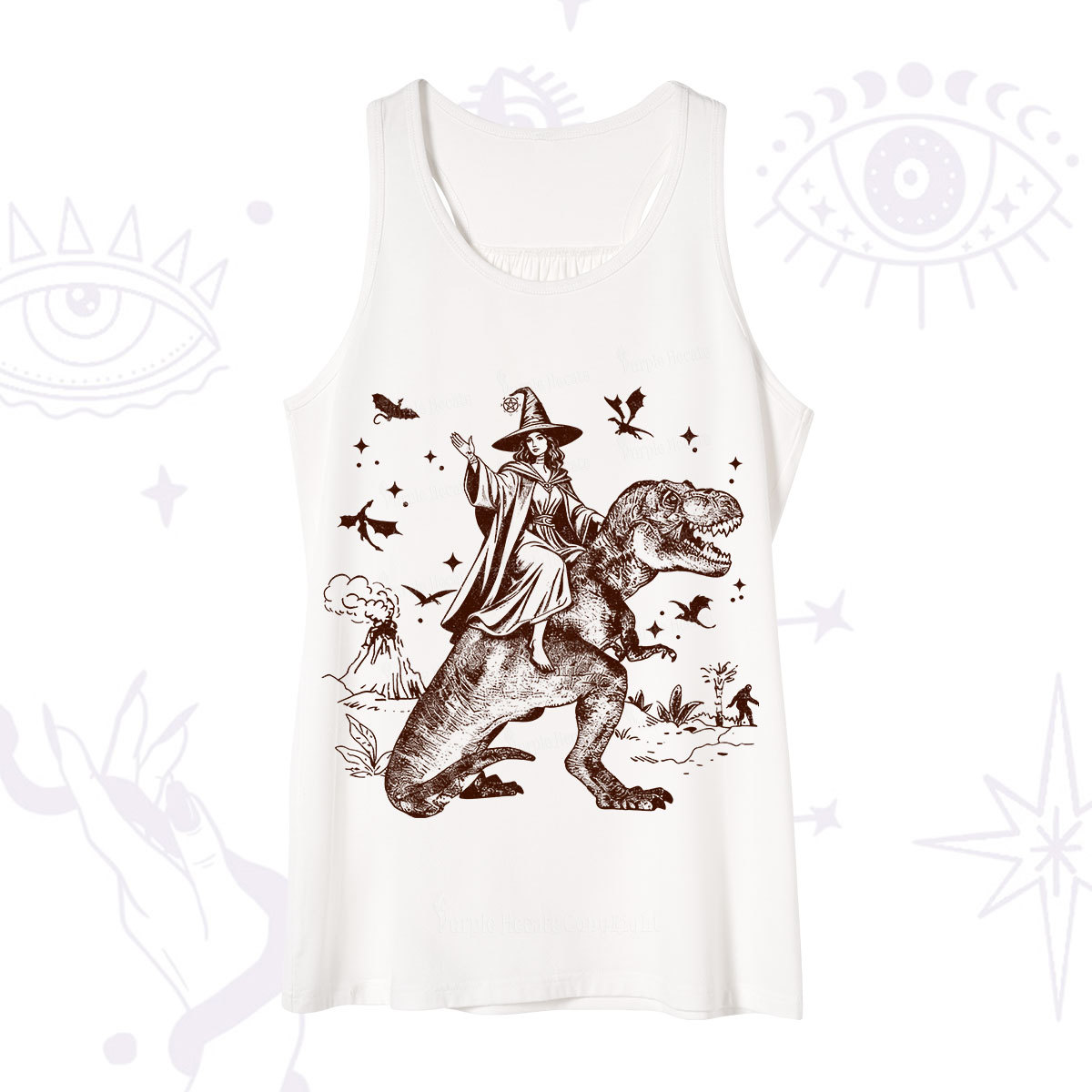 Purplehecate Witch Riding Dino Tank