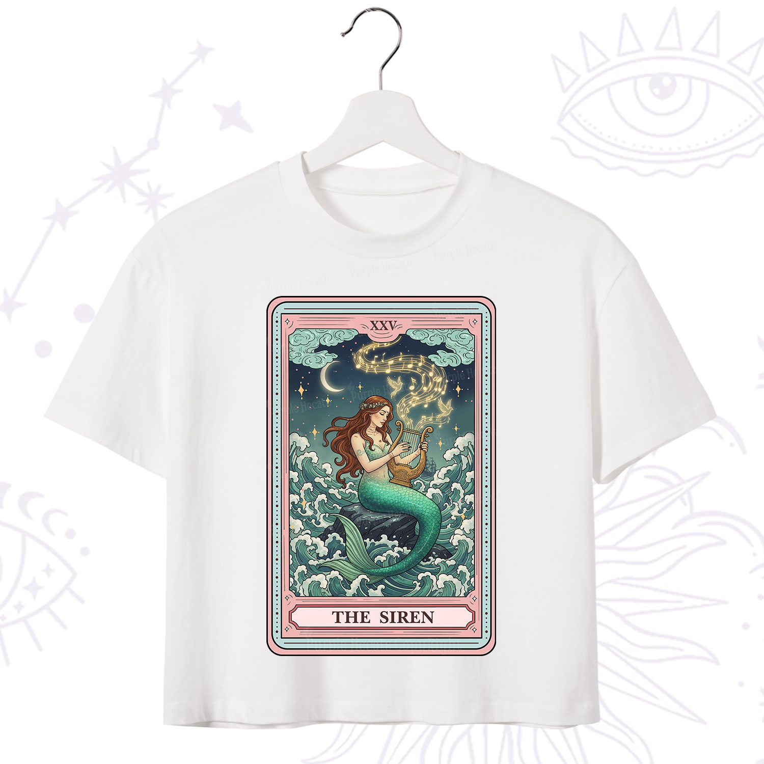 Purplehecate The Siren Tarot Crop T-Shirt