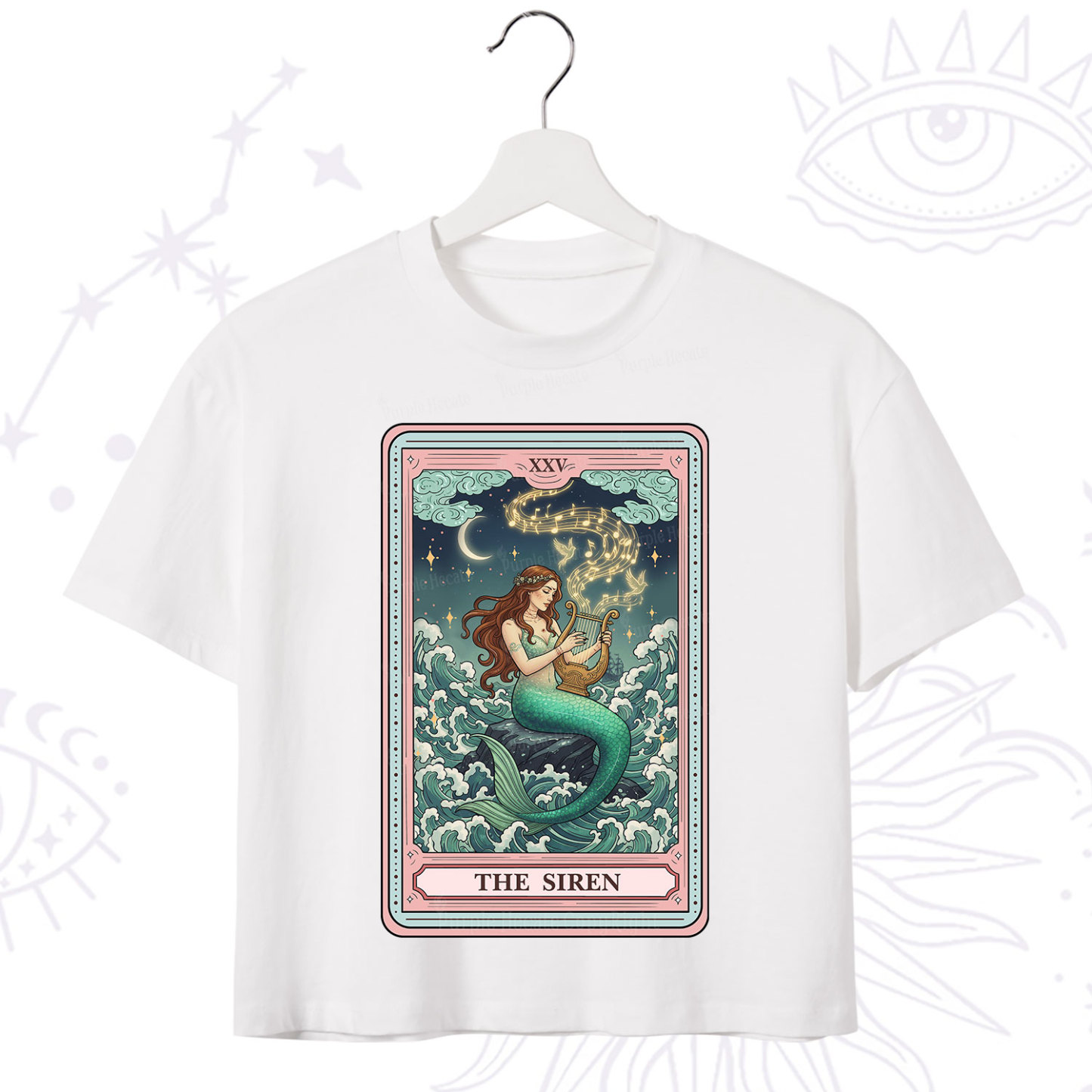 Purplehecate The Siren Tarot Crop T-Shirt