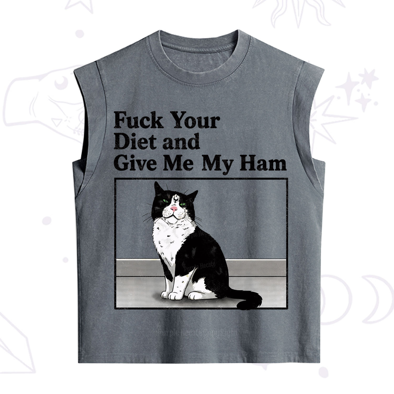 Purplehecate Fuck Your Diet and Give Me My Ham Vintage Washed Tank