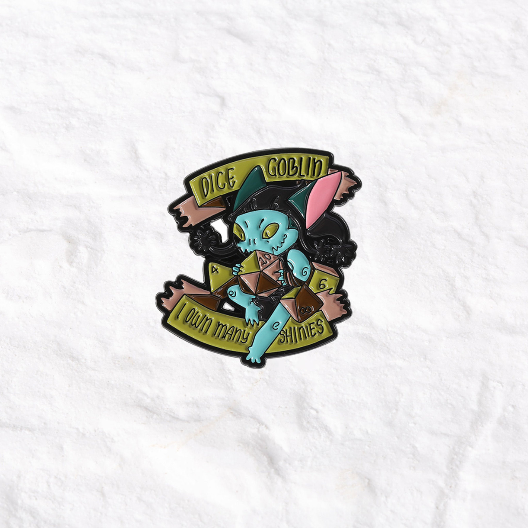 Purplehecate Dice Goblin Pin