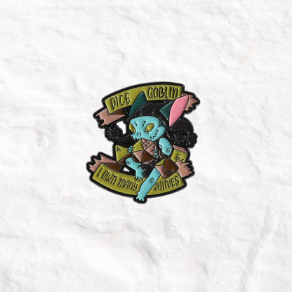 Purplehecate Dice Goblin Pin