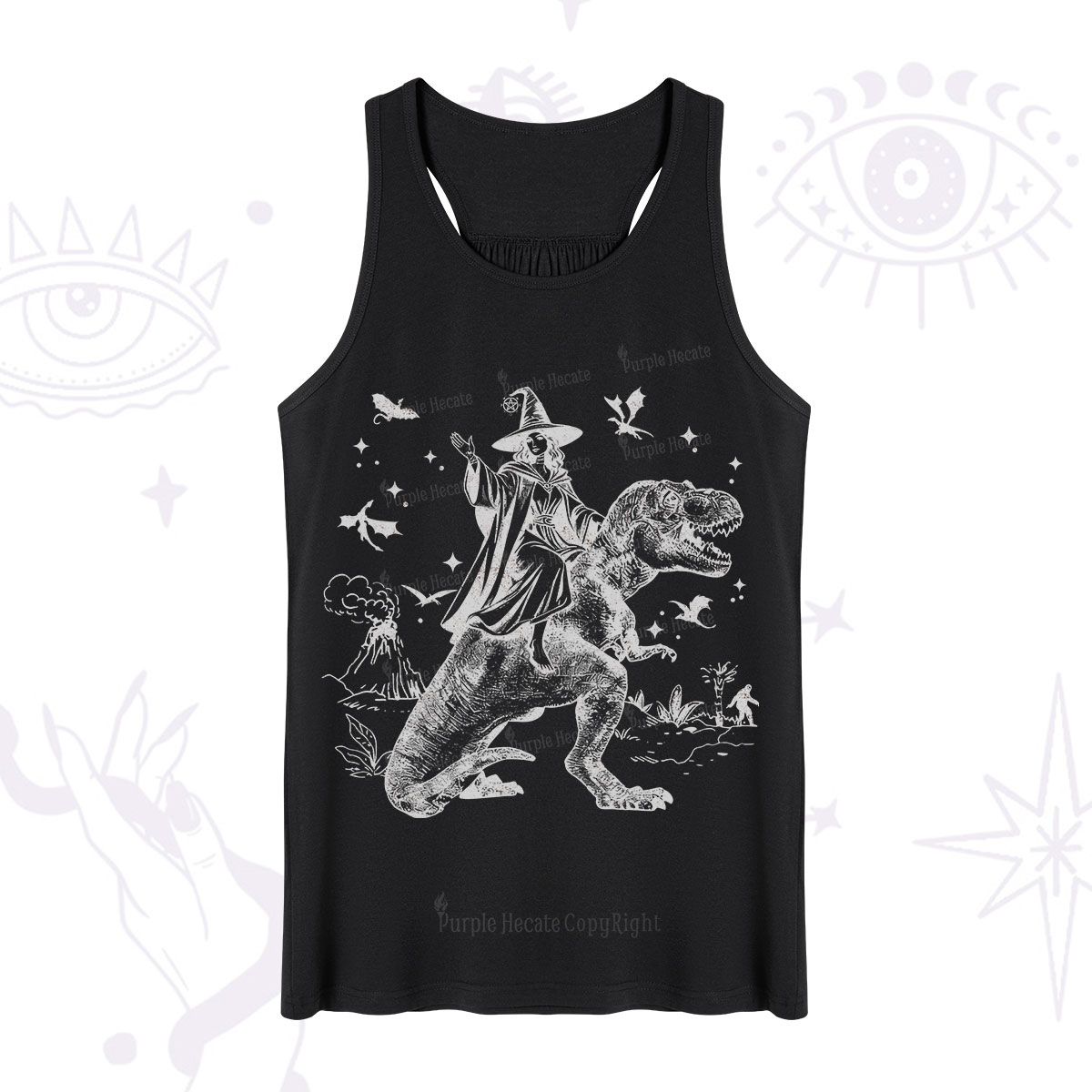 Purplehecate Witch Riding Dino Tank