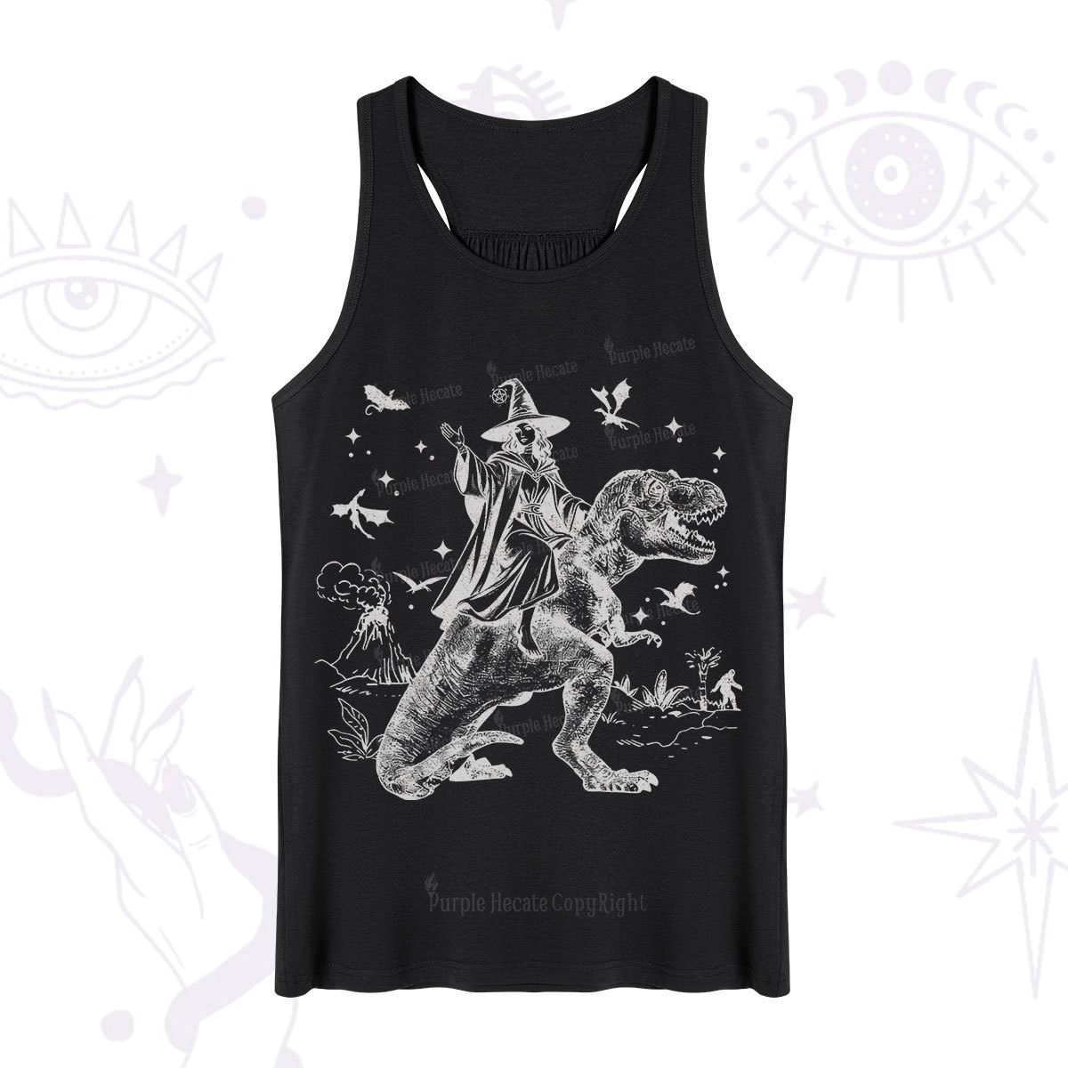 Purplehecate Witch Riding Dino Tank