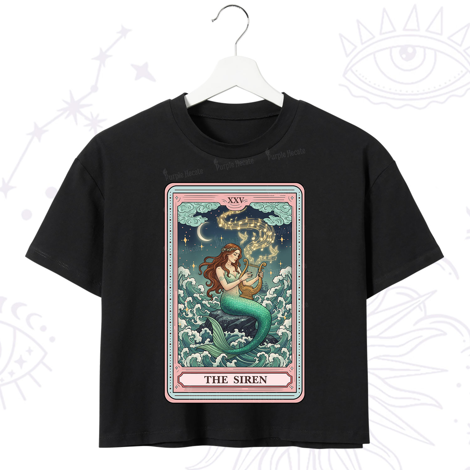 Purplehecate The Siren Tarot Crop T-Shirt