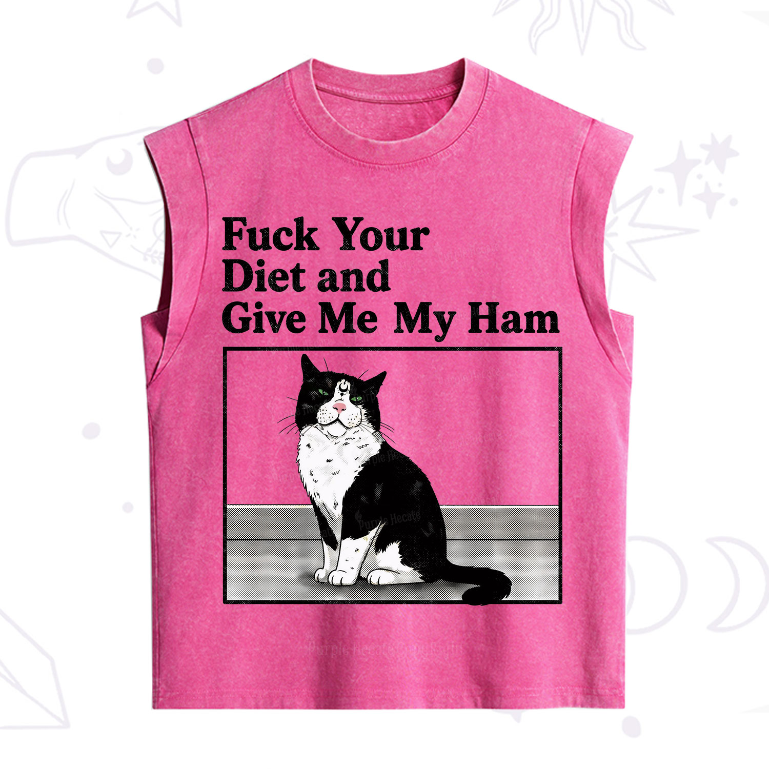 Purplehecate Fuck Your Diet and Give Me My Ham Vintage Washed Tank