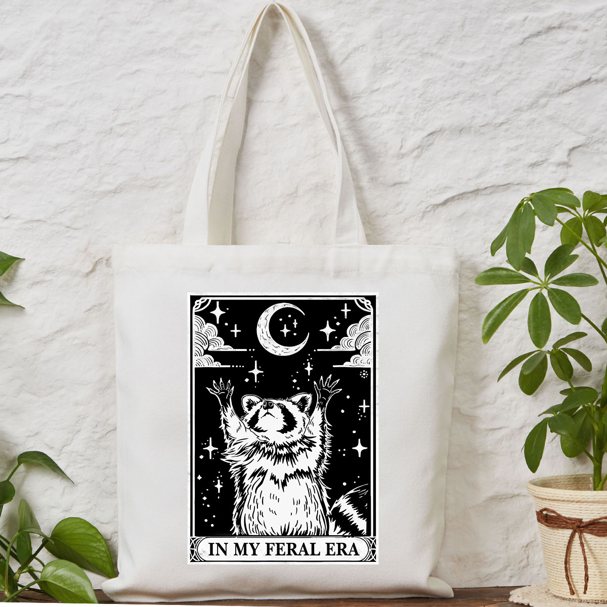 Purplehecate The In My Feral Era Oracle Card Tote Bag