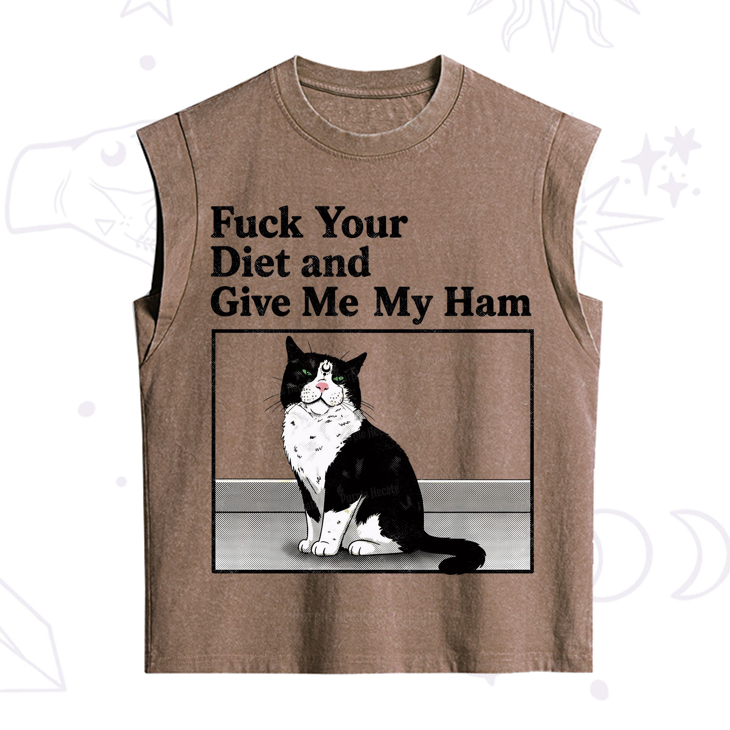 Purplehecate Fuck Your Diet and Give Me My Ham Vintage Washed Tank