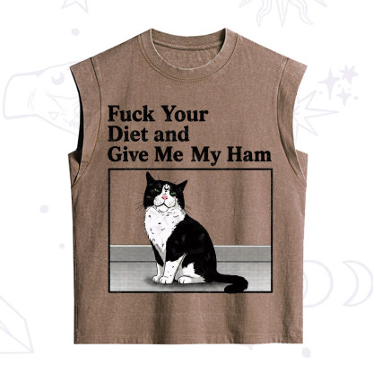 Purplehecate Fuck Your Diet and Give Me My Ham Vintage Washed Tank