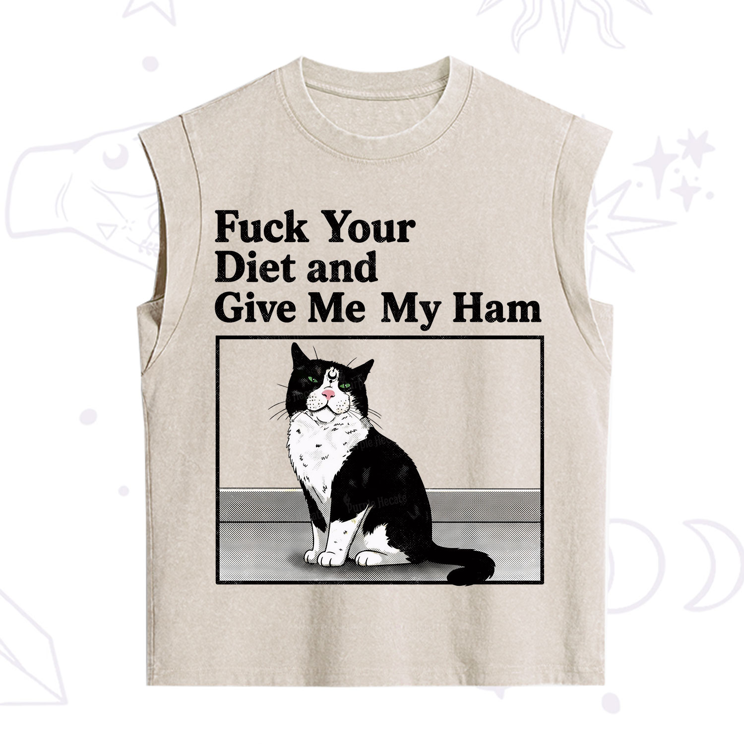 Purplehecate Fuck Your Diet and Give Me My Ham Vintage Washed Tank
