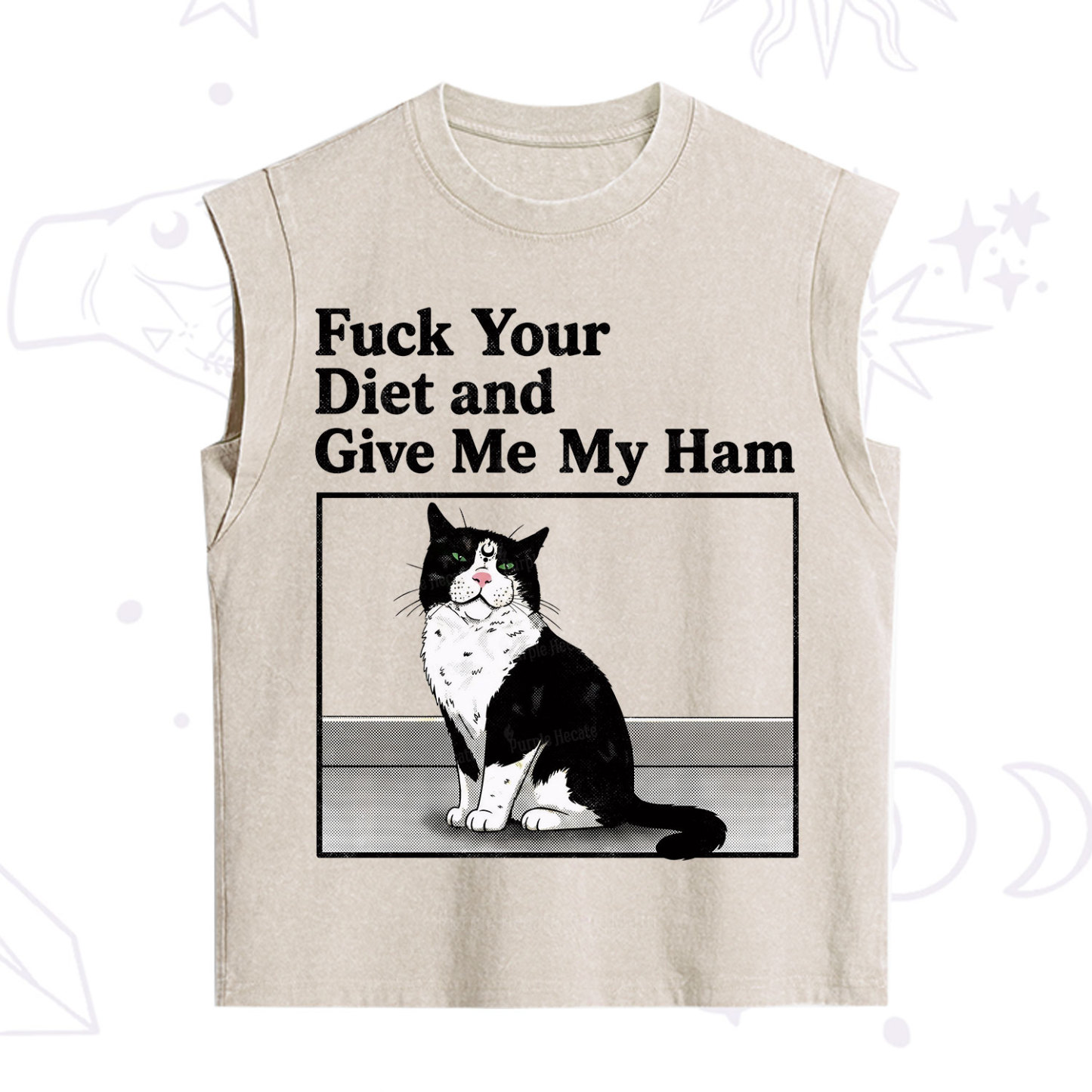 Purplehecate Fuck Your Diet and Give Me My Ham Vintage Washed Tank