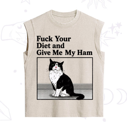 Purplehecate Fuck Your Diet and Give Me My Ham Vintage Washed Tank