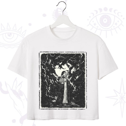 Purplehecate Witches of the Lightning Veil Crop T-Shirt