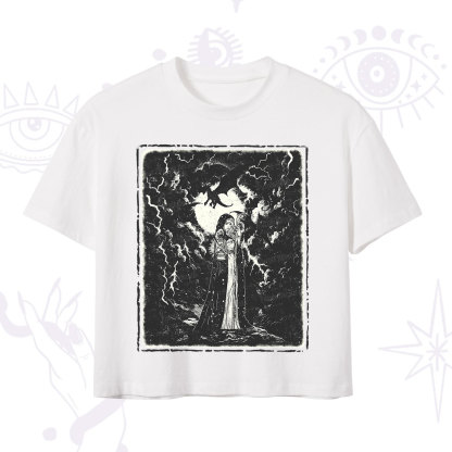 Purplehecate Witches of the Lightning Veil Crop T-Shirt