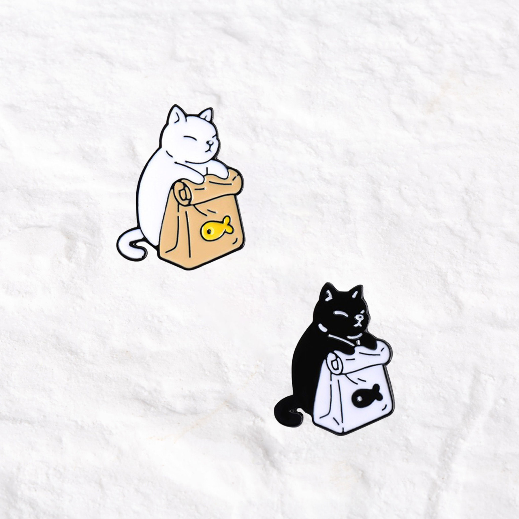 Purplehecate Cat With Lunch Pin