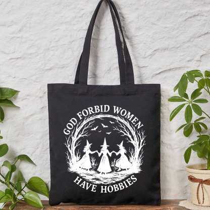 Purplehecate God Forbid Women Have Hobbies Tote Bag