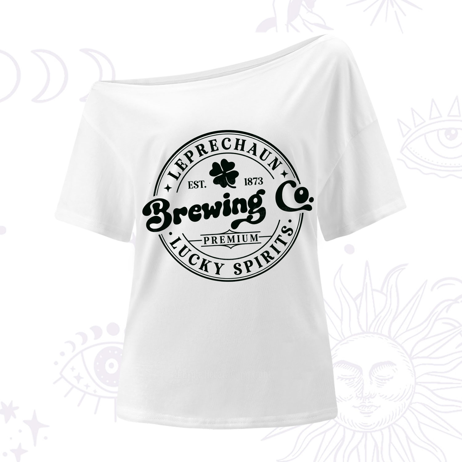 Purplehecate Leprechaun Brewing Co One Shoulder T-Shirt
