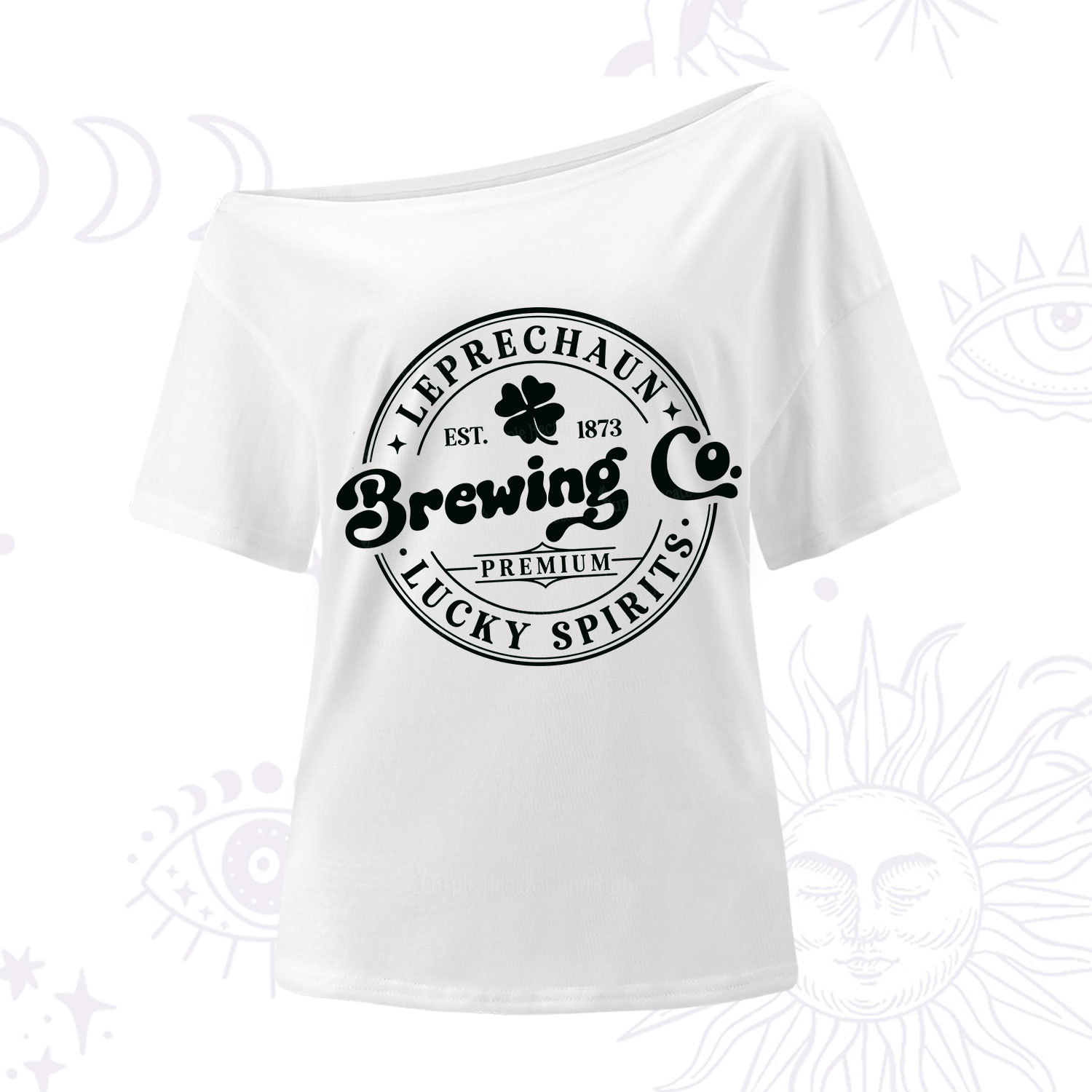 Purplehecate Leprechaun Brewing Co One Shoulder T-Shirt