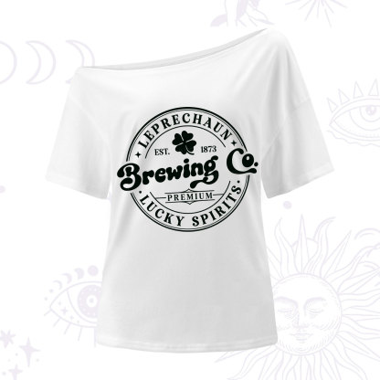 Purplehecate Leprechaun Brewing Co One Shoulder T-Shirt
