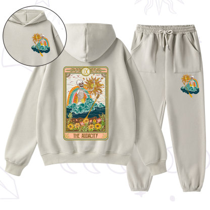Purplehecate The Audacity Tarot Card Fleece Hoodie Suit