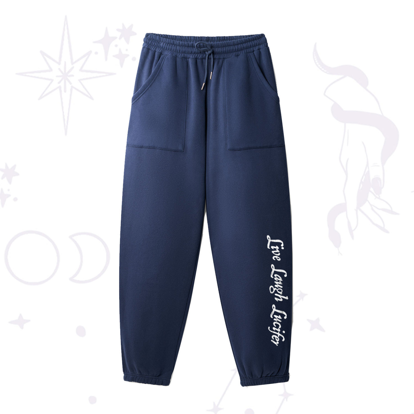 Purplehecate Live Laugh Lucifer Fleece Sweatpants