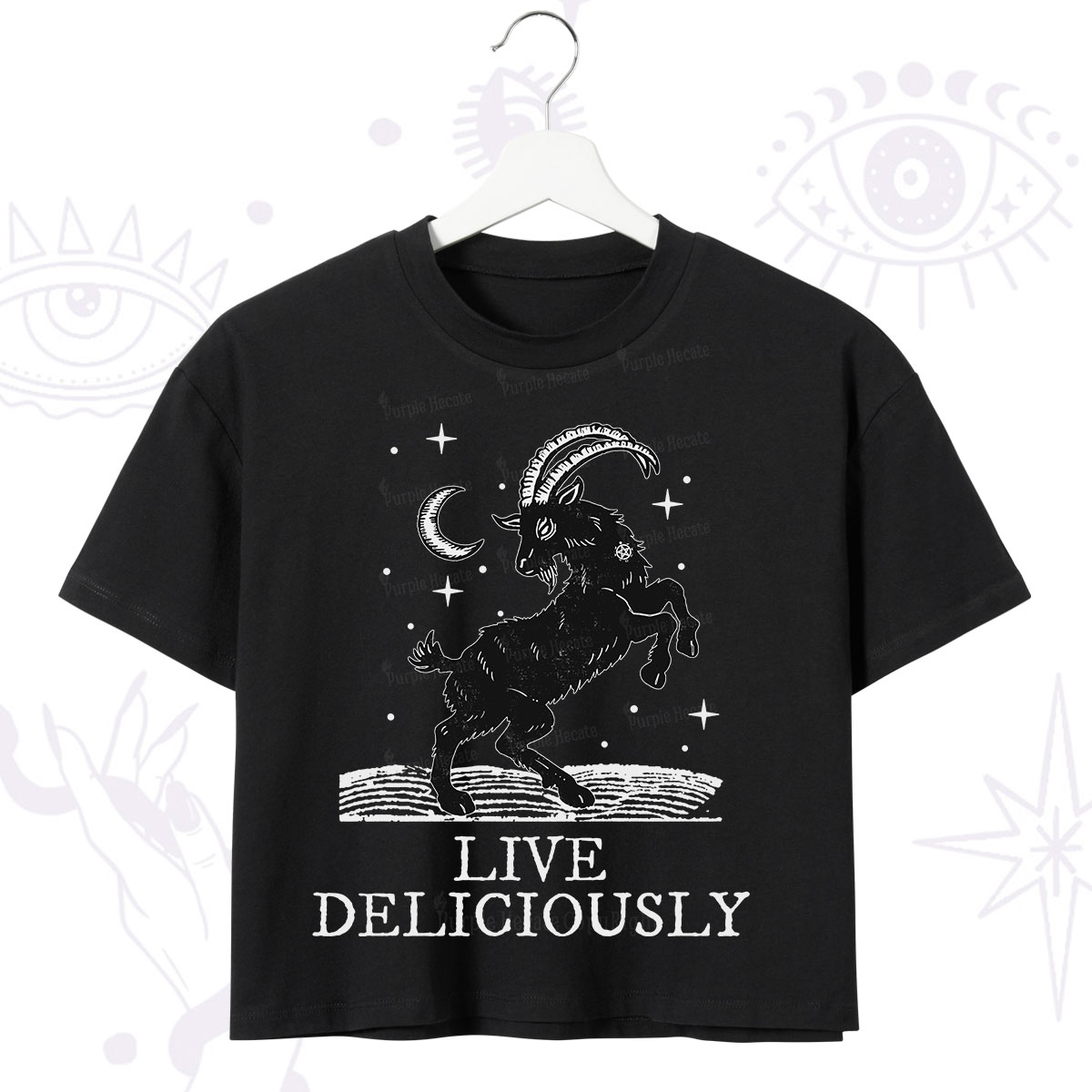 Purplehecate Live Deliciously Crop T-Shirt
