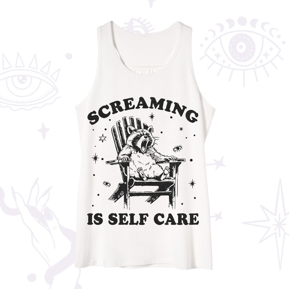 Purplehecate Screaming is Self Care Tank