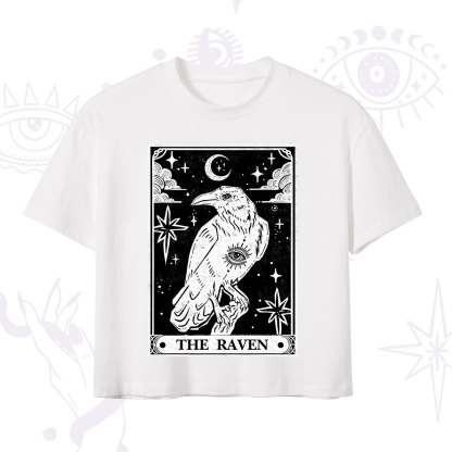 Purplehecate The Raven Tarot Crop T-Shirt