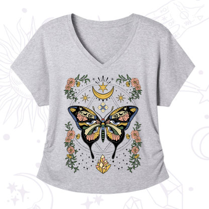 Purplehecate I Am Opening V-Neck T-Shirt